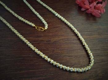 Twinkling Gold cubic zirconia Designer Necklace 2