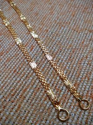 Designer 1 line gold Filigree bridal earchain or ear support earrings for wedding 1