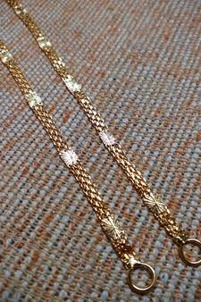 Designer 1 line gold Filigree bridal earchain or ear support earrings for wedding