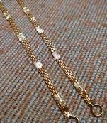 Designer 1 line gold Filigree bridal earchain or ear support earrings for wedding