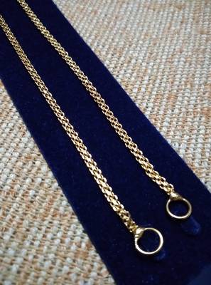Designer 1 line gold bridal earchain or ear support earrings for wedding 1