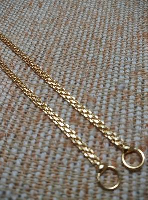 Designer 1 line gold bridal earchain or ear support earrings for wedding 2