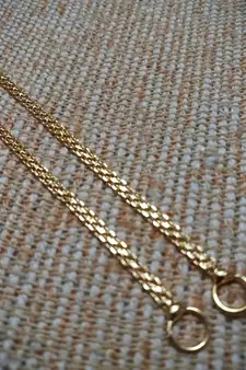 Designer 1 line gold bridal earchain or ear support earrings for wedding