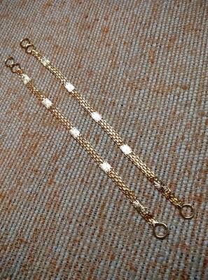 Designer 1 line gold bridal earchain or ear support earrings for wedding 3