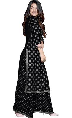  Black Printed Kurti Plazoo 4