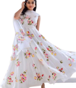  White Kurti With Duptta