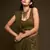 Olive green Thread and multiple sequins embroidered Georgette Designer Saree