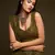 Olive green Thread and multiple sequins embroidered Georgette Designer Saree