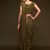 Olive green Thread and multiple sequins embroidered Georgette Designer Saree