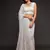 Pearl white Thread and multiple sequins embroidered Georgette Designer Saree