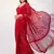 Ruby Red Thread And Multiple Sequins Embroidered Georgette Party Wear Saree