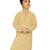 Yellow embroidered chiffon boys-kurta-pyjama