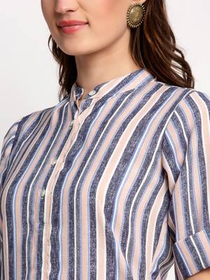 Grey printed linen kurtas-and-kurtis 5