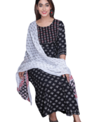 RF 1219 Black& White Kurti Set
