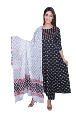 RF 1219 Black& White Kurti Set 3