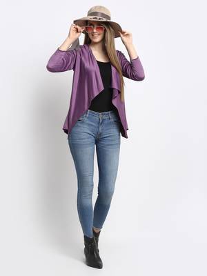 Lavender plain silk blend party-tops 2