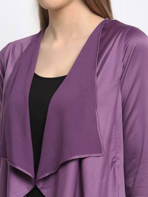 Lavender plain silk blend party-tops 5