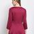 Purple plain silk blend party-tops
