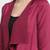 Purple plain silk blend party-tops