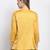 Mustard plain silk blend party-tops