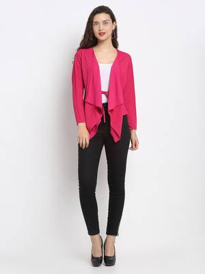 Magenta plain poly cotton party-tops 2