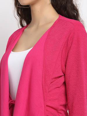 Magenta plain poly cotton party-tops 5
