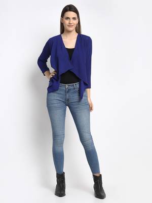 Royal-blue plain poly cotton party-tops 1