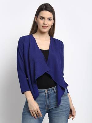 Royal-blue plain poly cotton party-tops 3