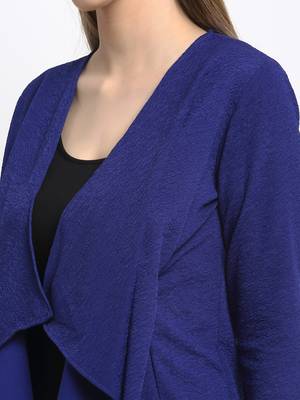 Royal-blue plain poly cotton party-tops 5