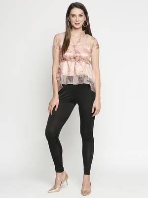 Pink printed polyester tunics 5