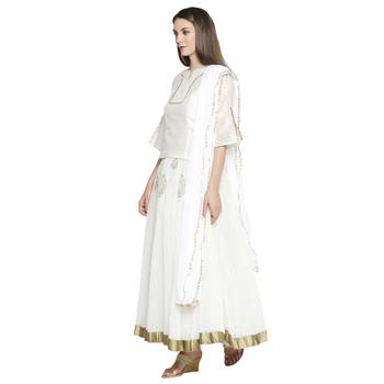 White plain polyester tunics 2
