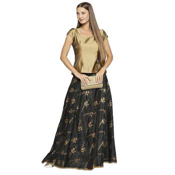 Gold plain polyester tunics 5
