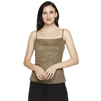 Gold plain polyester tunics 1