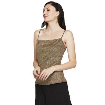 Gold plain polyester tunics 3