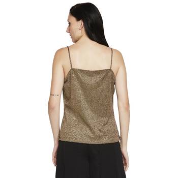 Gold plain polyester tunics 5