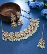 Turquoise
 pearl necklace-sets