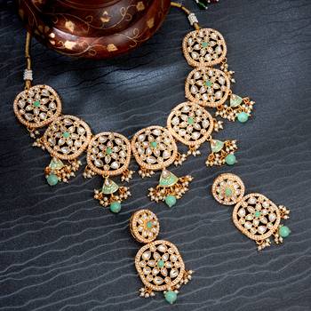 Turquoise
 pearl necklace-sets 1