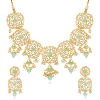 Turquoise
 pearl necklace-sets 2