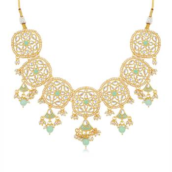 Turquoise
 pearl necklace-sets 4