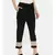 Black Tappered Silk Pants