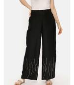 Silk Black Sequin Pant