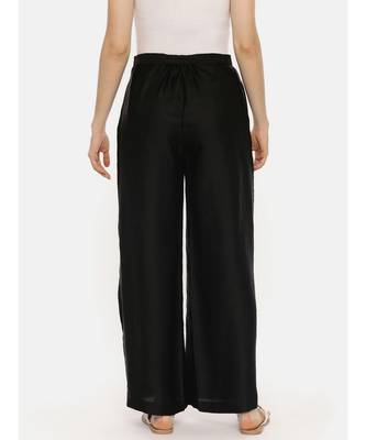 Silk Black Sequin Pant 4