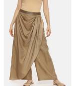 Silk Bronze Dhoti Pants
