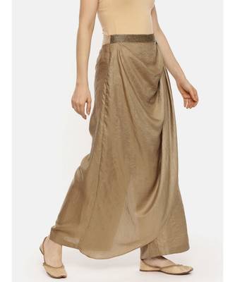 Silk Bronze Dhoti Pants 3