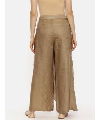 Silk Bronze Dhoti Pants 4