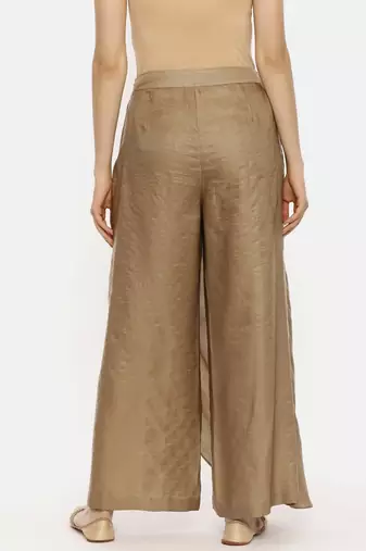 Silk Bronze Dhoti Pants