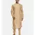 Gold Silk Embroidered Kurta