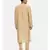 Gold Silk Embroidered Kurta