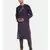 Ikat Silk Purple Kurta