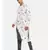 White Grey Linen Kurta